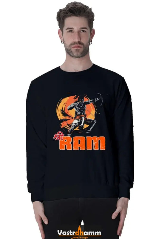 Ram Ji Divine Warrior Sweatshirt T-Shirts  for Men Vastrdhamm