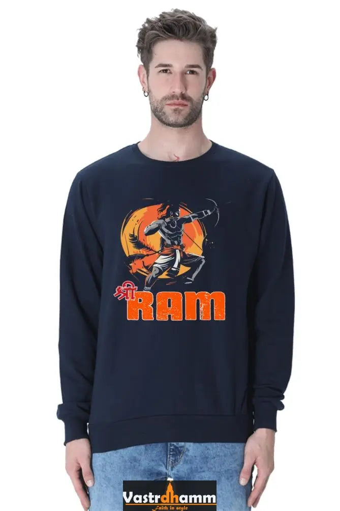 Ram Ji Divine Warrior Sweatshirt T-Shirts  for Men Vastrdhamm