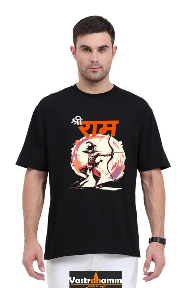 Ram Ji Eternal Dharma Oversized Classic T-Shirts  for Men Vastrdhamm