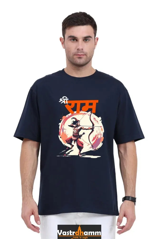 Ram Ji Eternal Dharma Oversized Classic T-Shirts  for Men Vastrdhamm