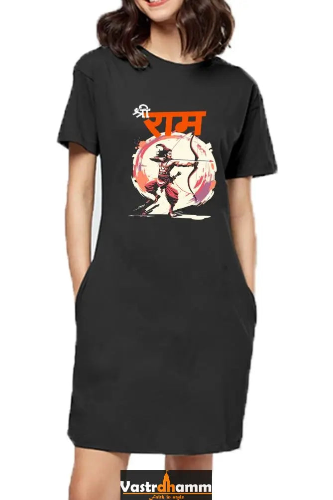 Ram Ji Eternal Dharma T-Shirts Dress for Women Vastrdhamm