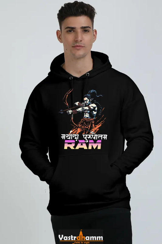 Ram Ji Ramayana Legacy Oversized Hooded Sweatshirt T-Shirts  for Men Vastrdhamm
