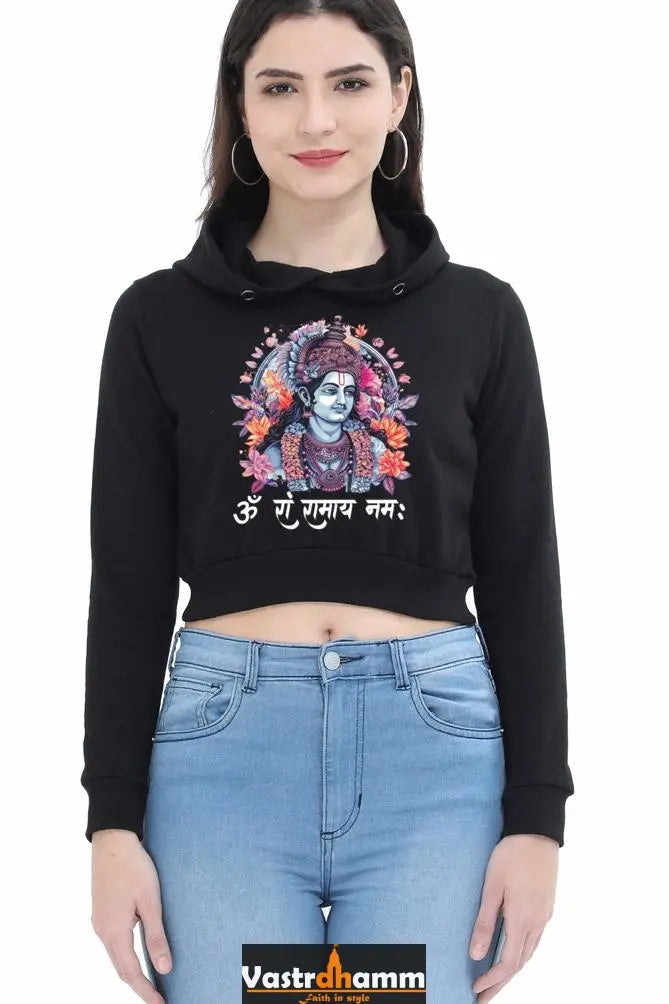 Ram Ji Righteous Path Crop Hoodies for Women Vastrdhamm