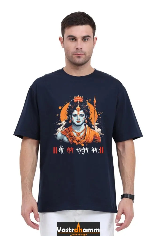 Ram Ji Righteous Path Oversized Classic T-Shirts  for Men Vastrdhamm