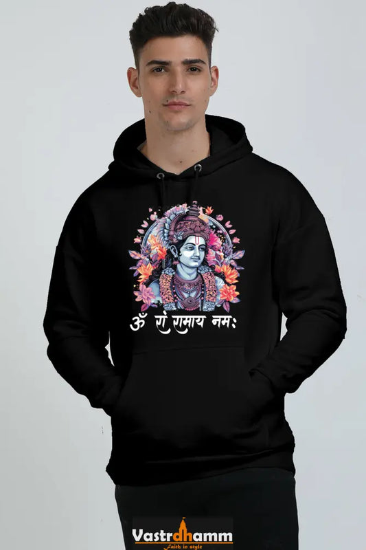 Ram Ji Righteous Path Oversized Hooded Sweatshirt T-Shirts  for Men Vastrdhamm