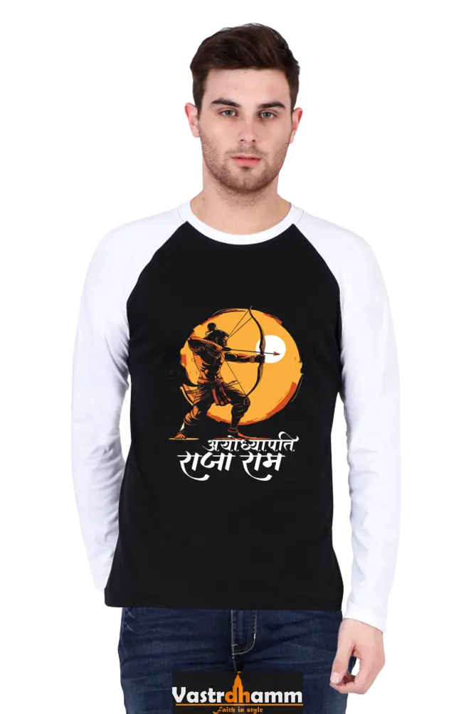Ram Ji Sita Ram Raglan Full Sleeve T-Shirts for Men Vastrdhamm