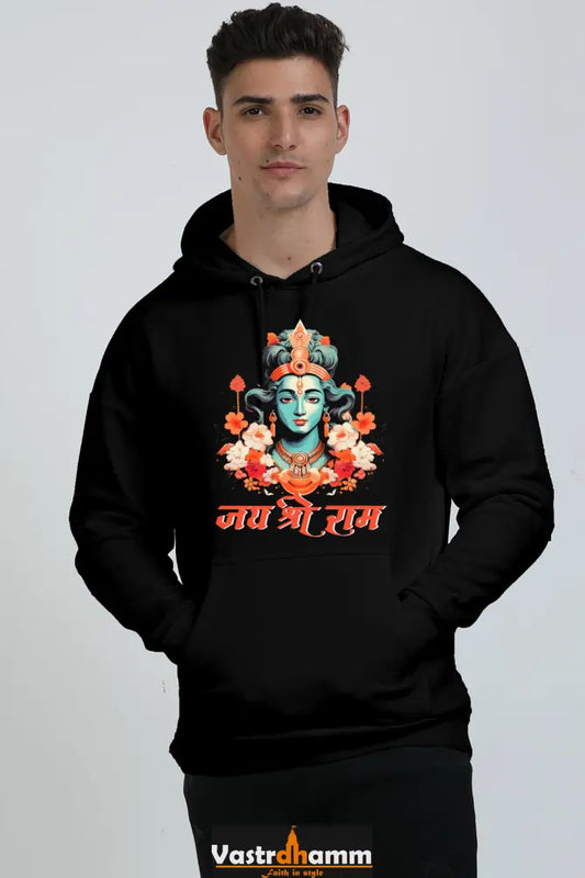 Ram Ji Vanvasi Oversized Hooded Sweatshirt T-Shirts  for Men Vastrdhamm