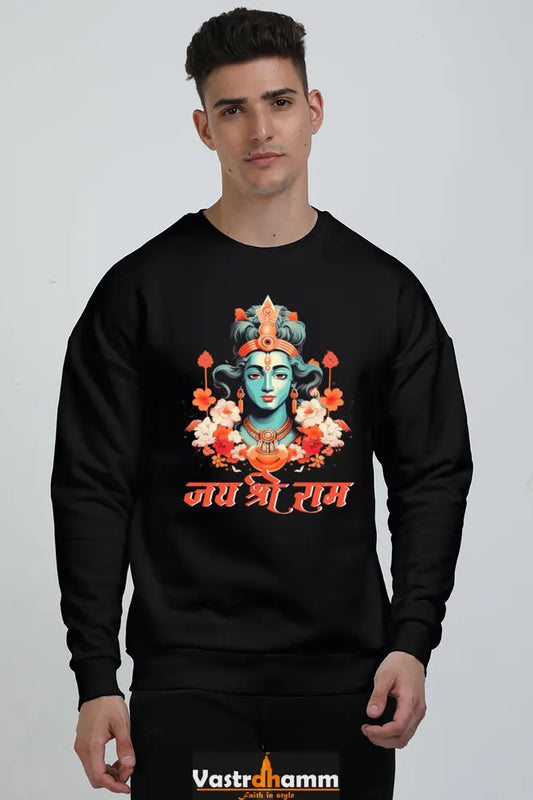 Ram Ji Vanvasi Oversized Sweatshirt T-Shirts  for Men Vastrdhamm