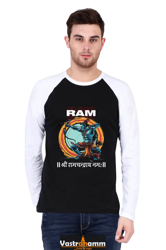 Ram Ji Victory Raglan Full Sleeve T-Shirts for Men Vastrdhamm