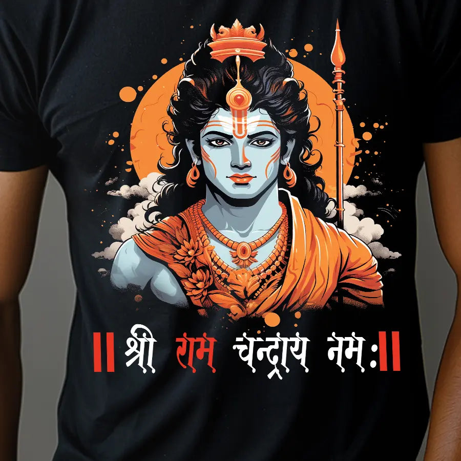 Divine Moments of Lord Ram Epic and Joyous T-Shirt | Regular Fit Vastrdhamm