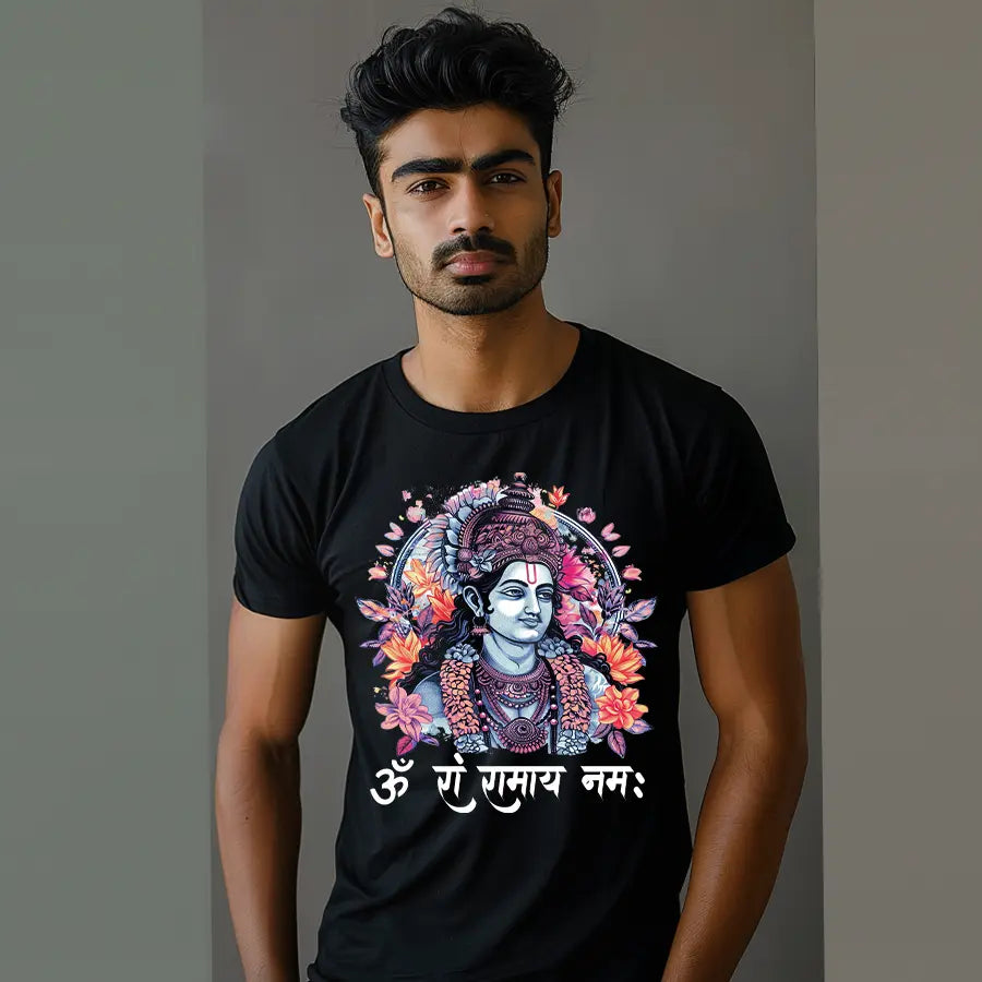 Om Ram Ramay Namah T-Shirt | Regular Fit Vastrdhamm