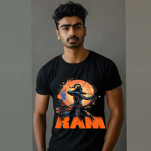 Lord Ram with Bow and Arrow T-Shirt | Regular Fit Vastrdhamm