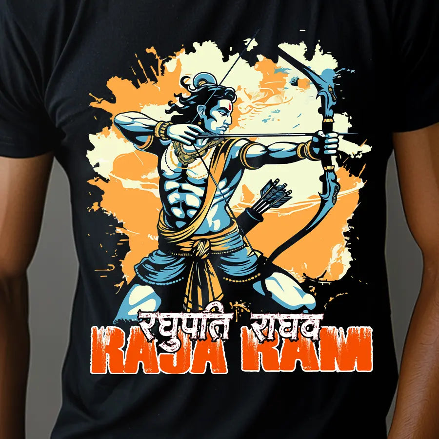 Raghupati Raghav Raja Ram T-Shirt | Regular Fit Vastrdhamm