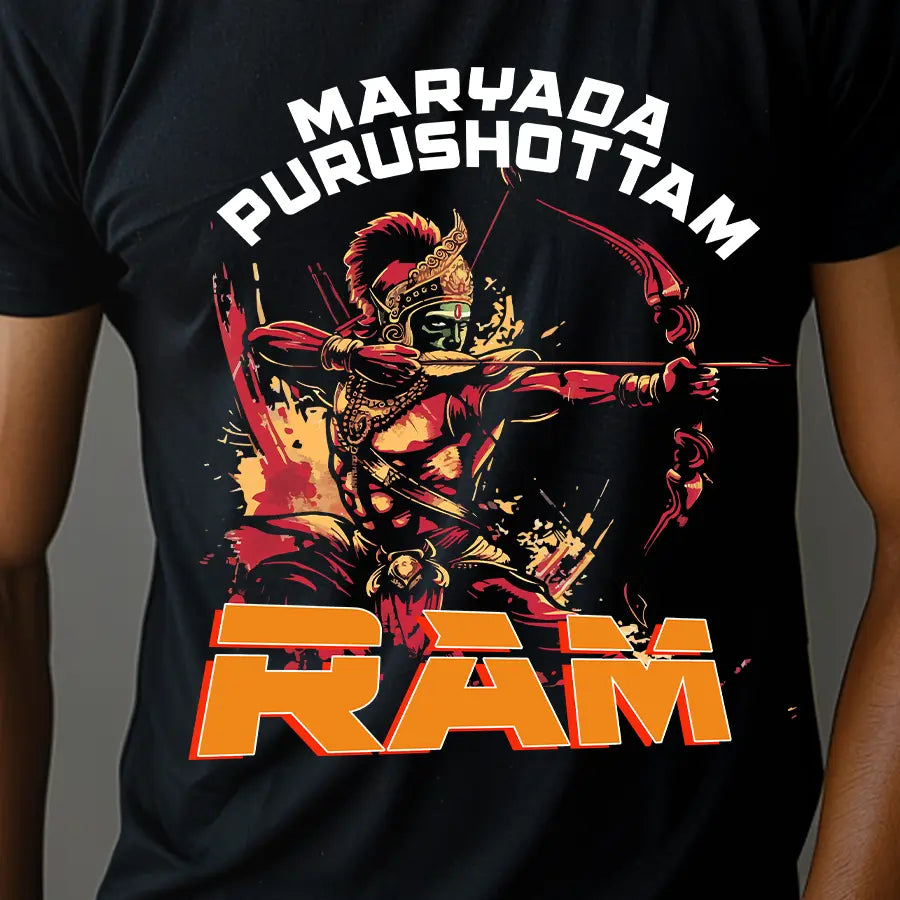 Maryada Purushottam Shree Ram T-Shirt | Regular Fit Vastrdhamm