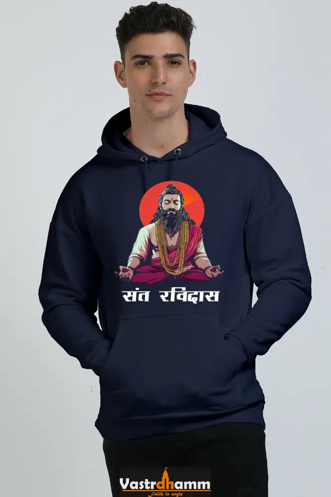 Ravidas Devotion Oversized Hooded Sweatshirt T-Shirts for Men Vastrdhamm