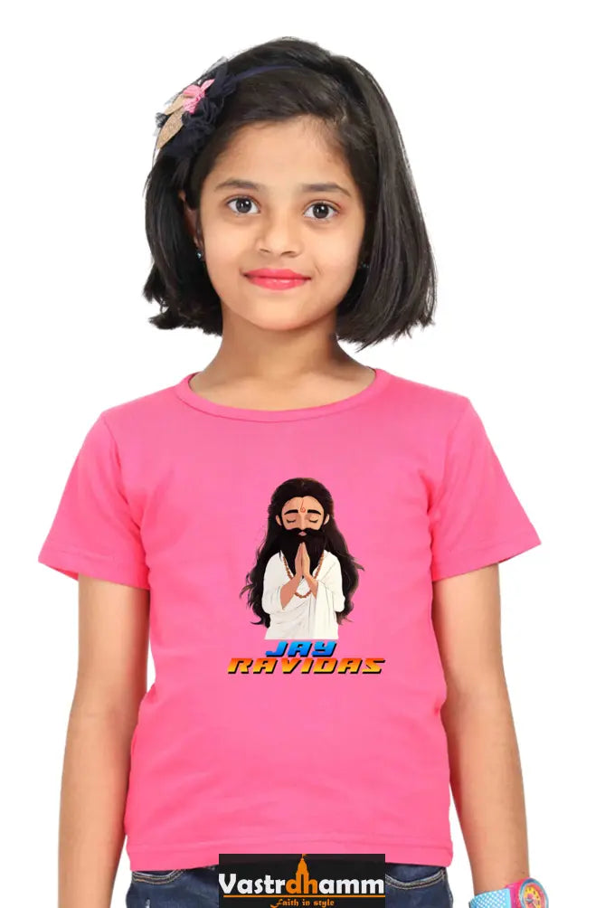 Ravidas Devotion Round Neck Half Sleeve Classic T-Shirts for Girl Vastrdhamm