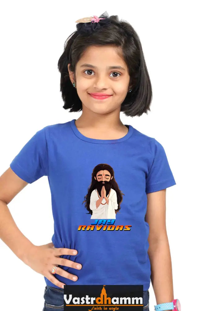 Ravidas Devotion Round Neck Half Sleeve Classic T-Shirts for Girl Vastrdhamm