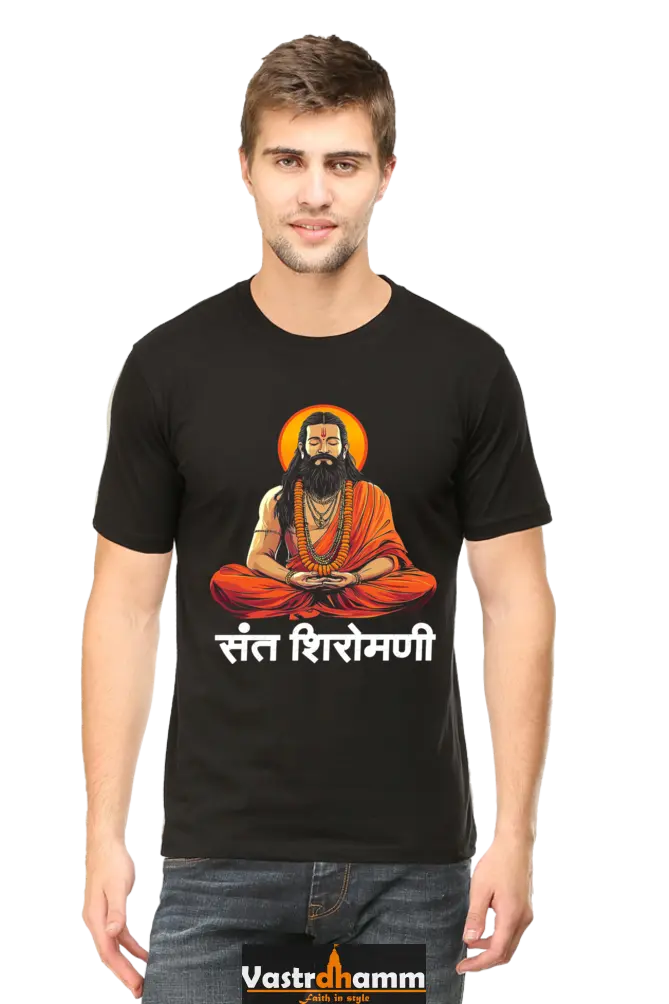 Ravidas Devotion Round Neck Half Sleeve Classic T-Shirts for Men Vastrdhamm