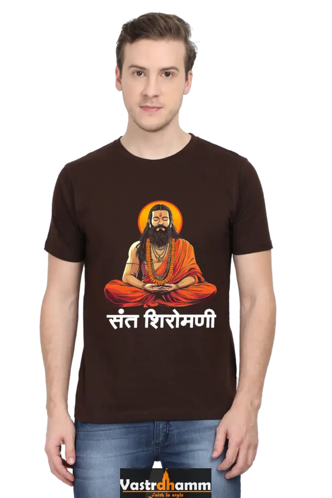 Ravidas Devotion Round Neck Half Sleeve Classic T-Shirts for Men Vastrdhamm