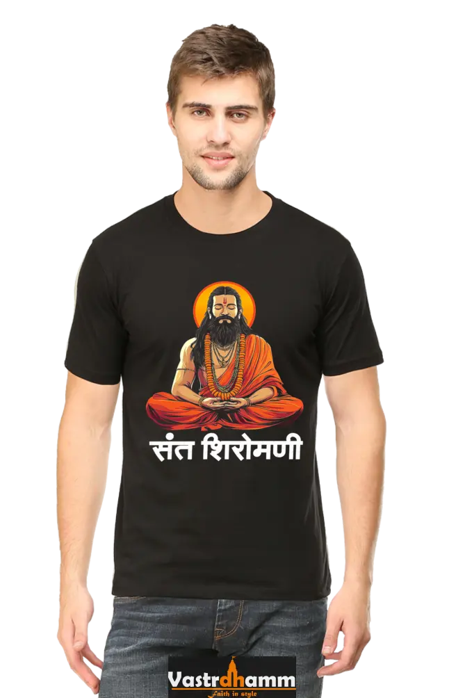 Ravidas Devotion Round Neck Half Sleeve Classic T-Shirts for Men Vastrdhamm