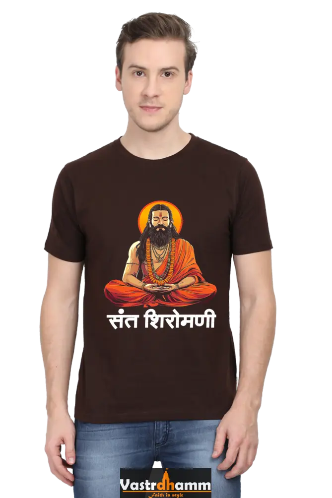 Ravidas Devotion Round Neck Half Sleeve Classic T-Shirts for Men Vastrdhamm