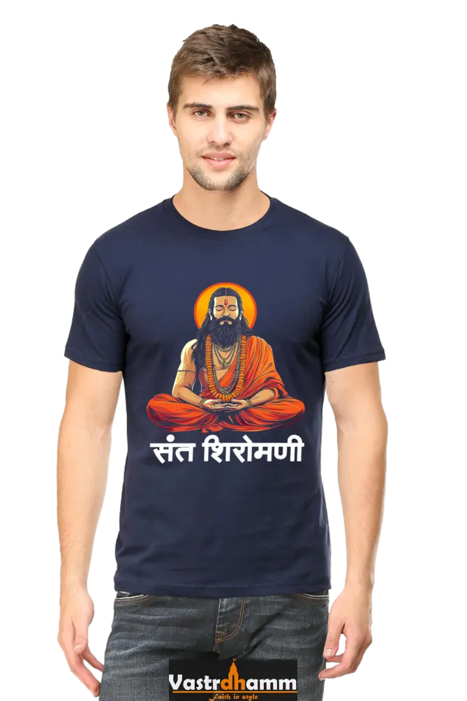 Ravidas Devotion Round Neck Half Sleeve Classic T-Shirts for Men Vastrdhamm