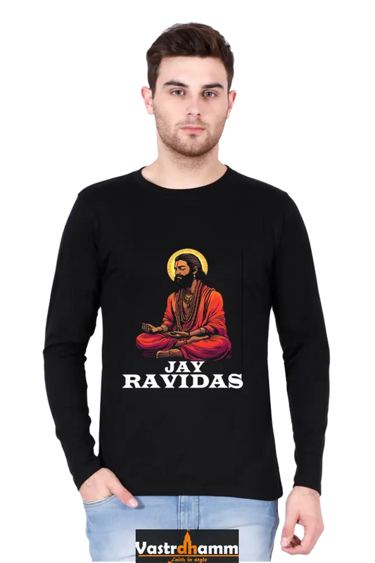 Ravidas Jayanti Blessings Round Neck Full Sleeve T-Shirts for Men Vastrdhamm