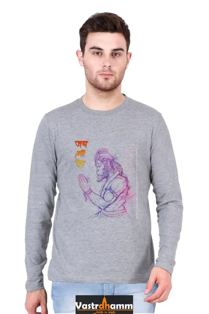 Resolute Hanuman Ji Round Neck Full Sleeve Vastrdhamm