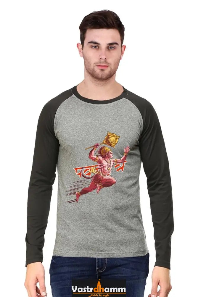 Robust Hanuman Ji Raglan T-shirt Vastrdhamm