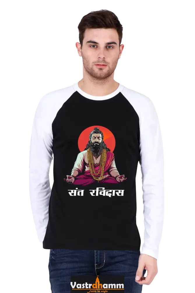 Sant Ravidas Wisdom Raglan Full Sleeve T-Shirts for Men Vastrdhamm