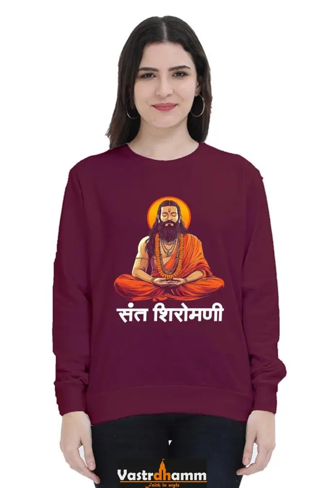 Sant Ravidas WisdomSweatshirt T-Shirts for Women Vastrdhamm