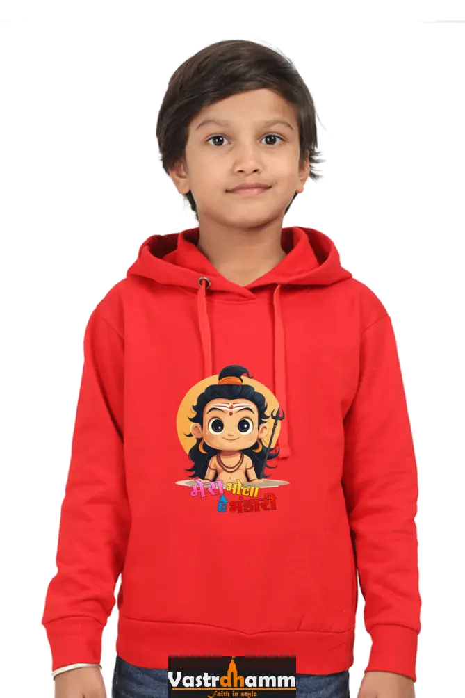 Shiv Ji Devotion Hoodie Sweatshirt T-Shirts for Boy Vastrdhamm