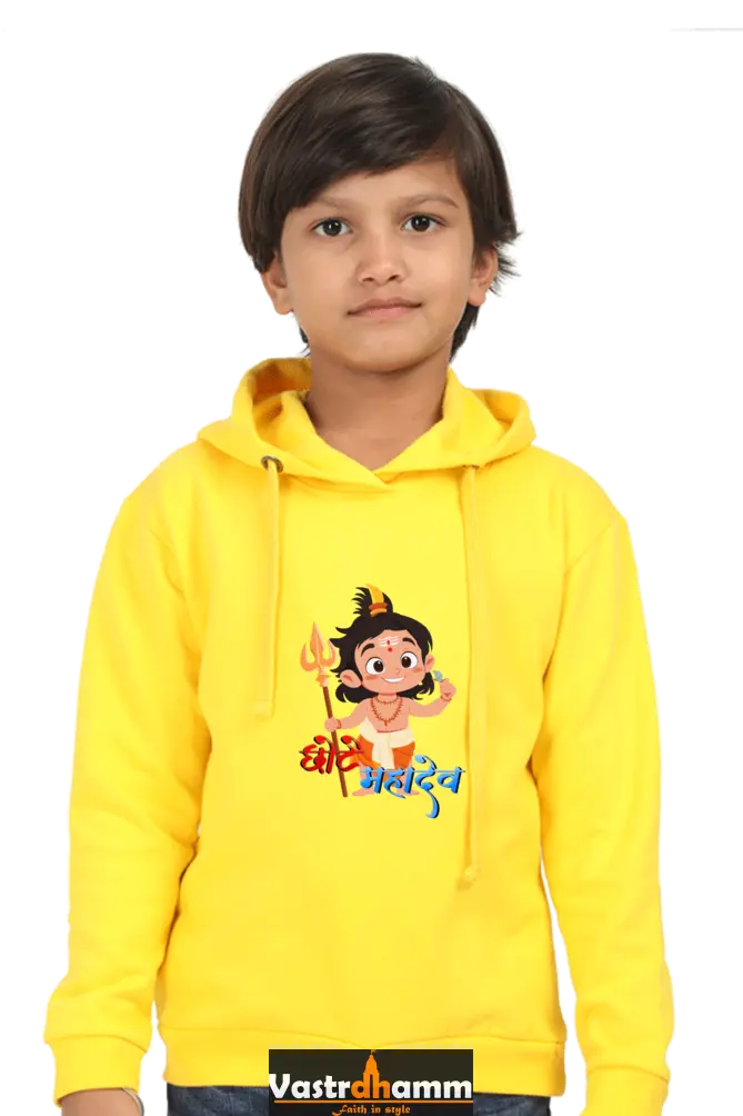 Shiv Ji Divine Power Hoodie Sweatshirt T-Shirts for Boy Vastrdhamm