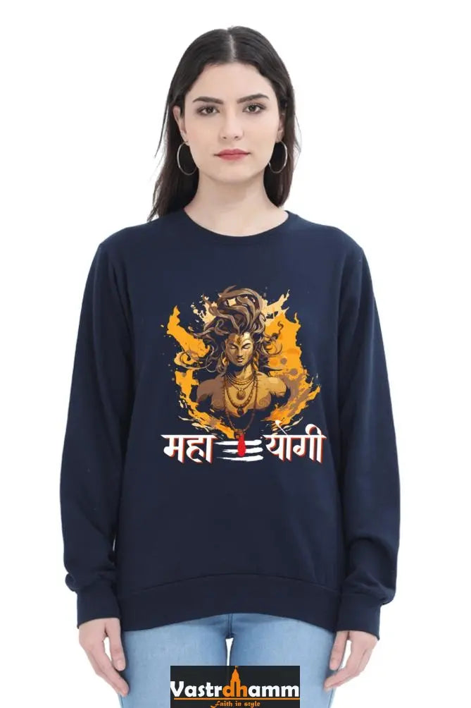 Shiv Ji Divine Power Sweatshirt T-Shirts for Women Vastrdhamm