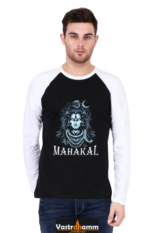 Shiv Ji Eternal Raglan Full Sleeve T-Shirts for Men Vastrdhamm
