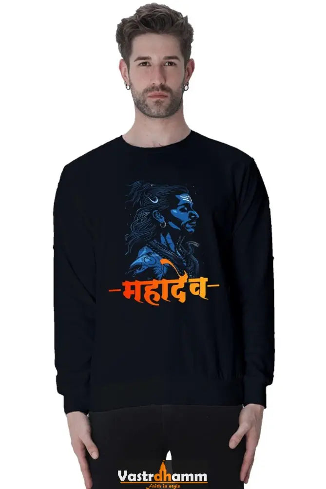 Shiv Ji Kailash Sweatshirt T-Shirts  for Men Vastrdhamm