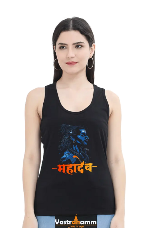 Shiv Ji Kailash Tank Top T-Shirts for Women Vastrdhamm