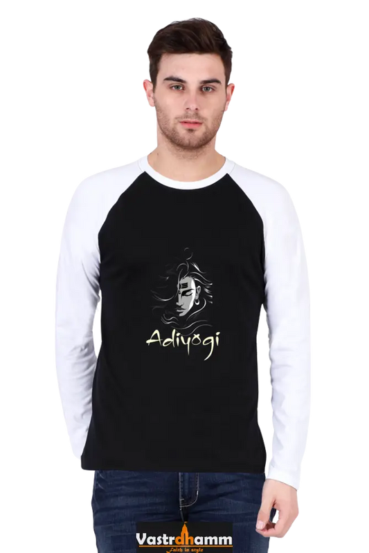 Shiv Ji Nataraja Raglan Full Sleeve T-Shirts for Men Vastrdhamm