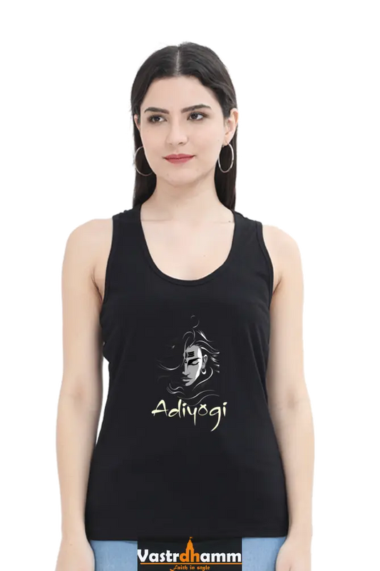 Shiv Ji Nataraja Tank Top T-Shirts for Women Vastrdhamm