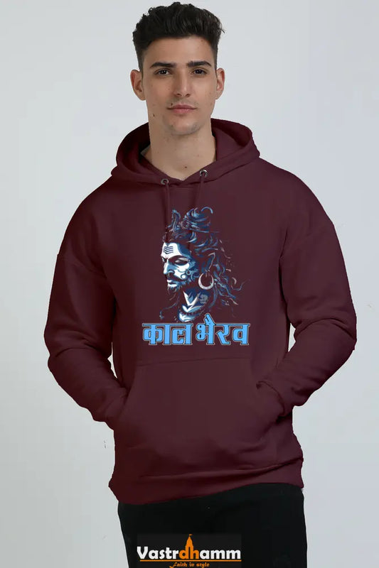 Shiv Ji Rudra Oversized Hooded Sweatshirt T-Shirts  for Men Vastrdhamm