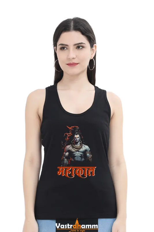 Shiv Ji Shankar Tank Top T-Shirts for Women Vastrdhamm