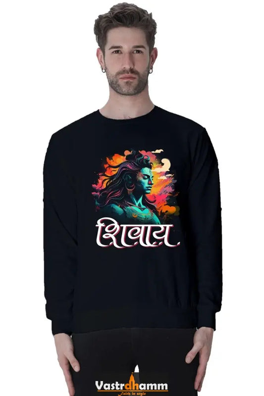 Shiv Ji Trishul Power Sweatshirt T-Shirts  for Men Vastrdhamm