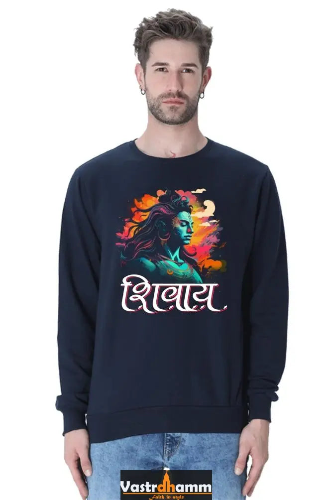 Shiv Ji Trishul Power Sweatshirt T-Shirts  for Men Vastrdhamm