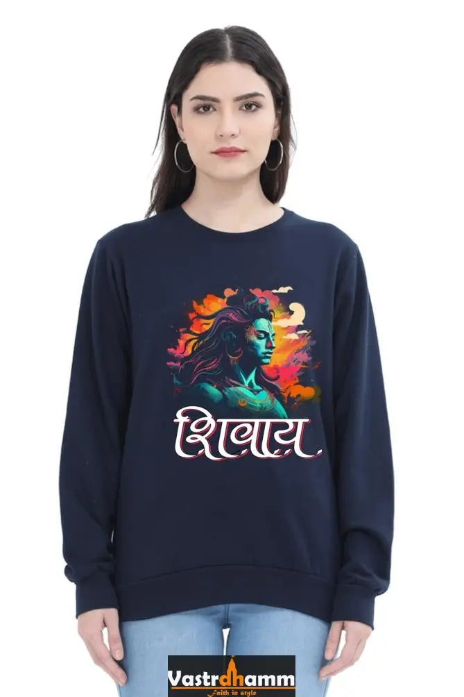 Shiv Ji Trishul Power Sweatshirt T-Shirts for Women Vastrdhamm