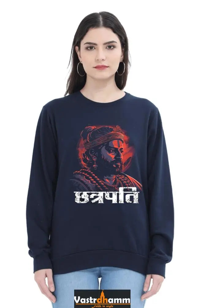 Shivaji Maharaj Courage Sweatshirt T-Shirts for Women Vastrdhamm