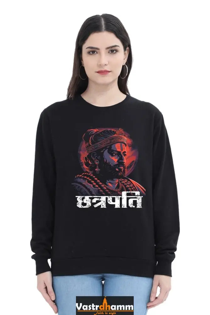 Shivaji Maharaj Courage Sweatshirt T-Shirts for Women Vastrdhamm