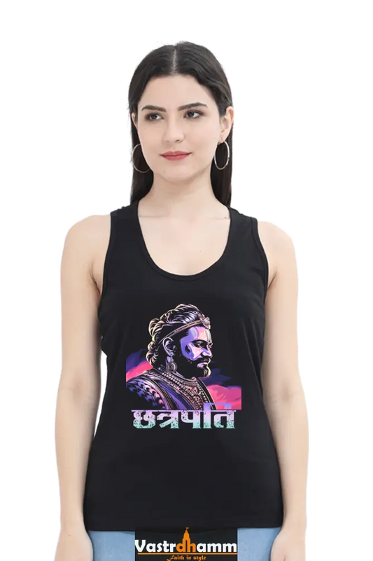 Shivaji Maharaj Courage Tank Top T-Shirts for Women Vastrdhamm