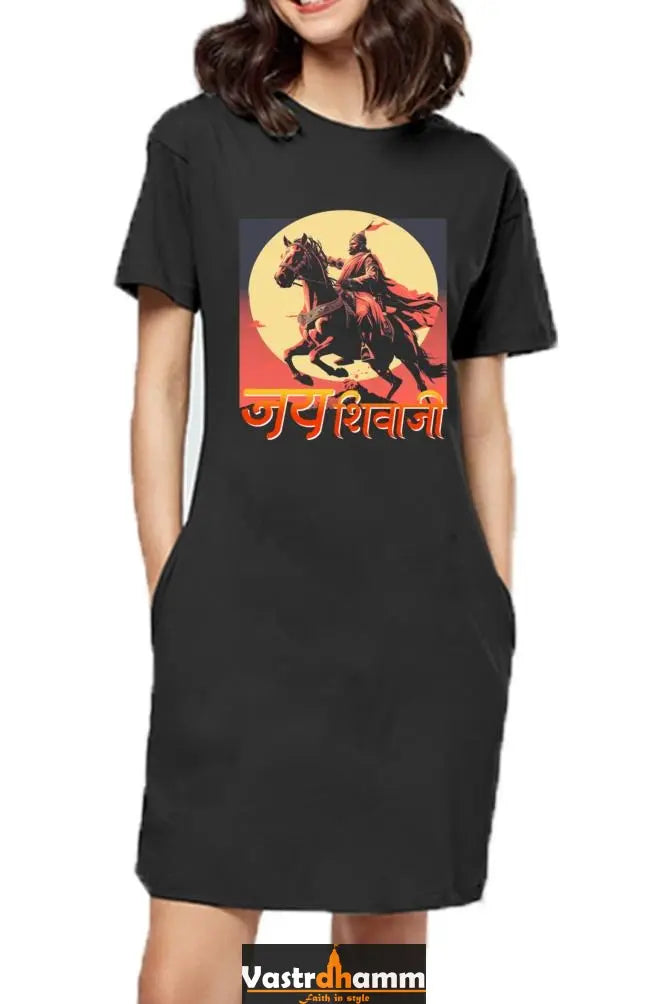 Shivaji Maharaj Honor T-Shirts Dress for Women Vastrdhamm