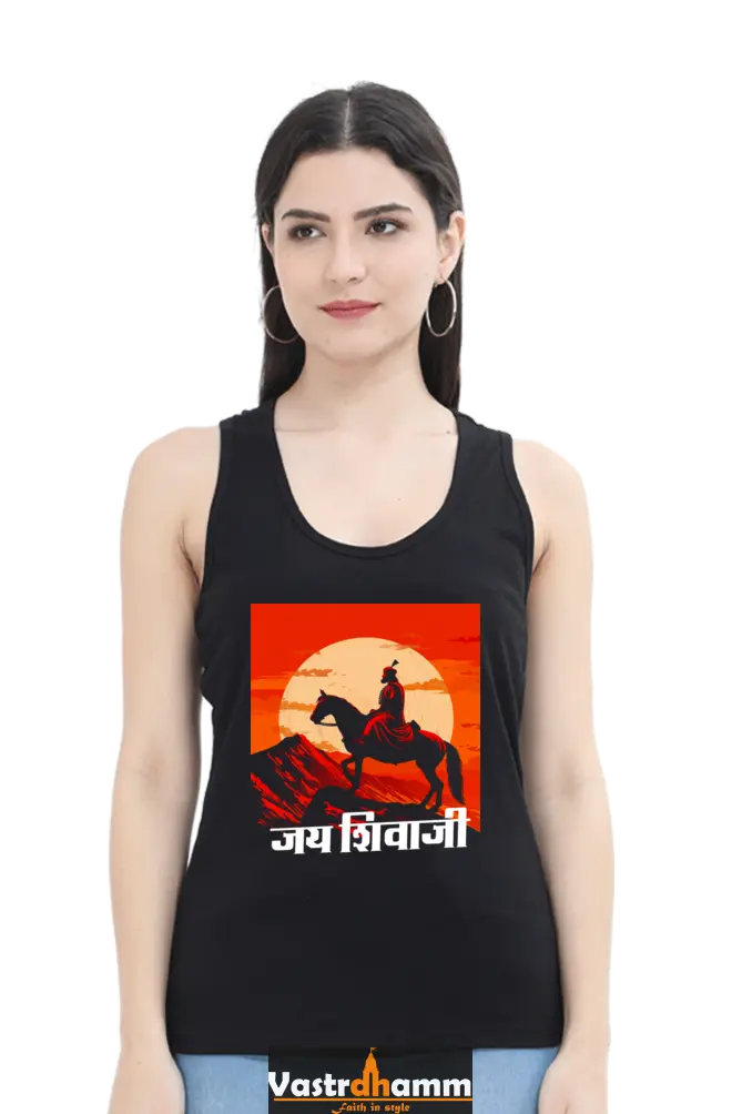 Shivaji Maharaj Honor Tank Top T-Shirts for Women Vastrdhamm
