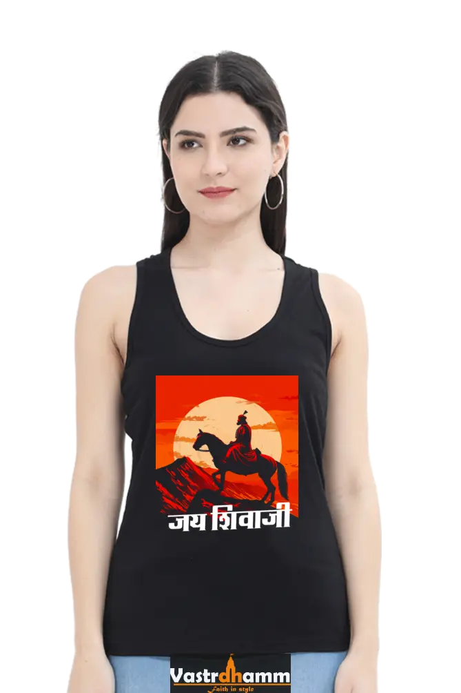 Shivaji Maharaj Honor Tank Top T-Shirts for Women Vastrdhamm